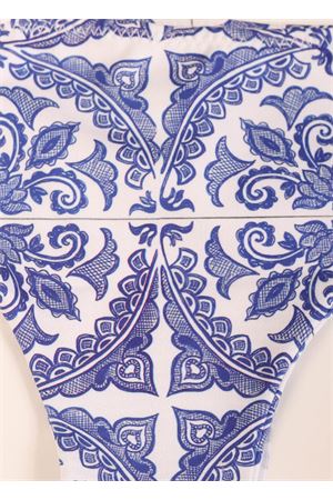 Brazilian slip with majolica pattern Aram Capri | ACBR019BLU